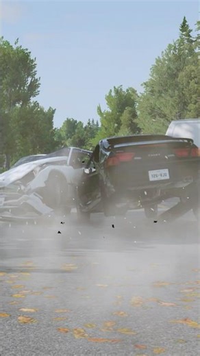 Cocky Driver Causes A Big Crash #BeamNG