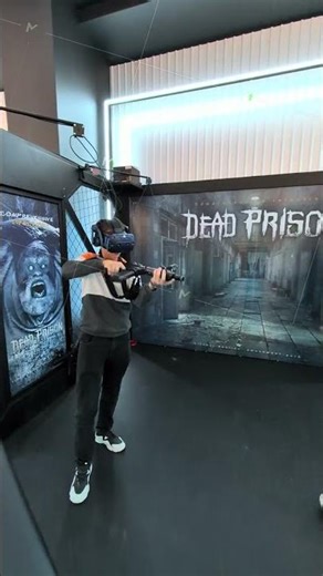 10.22.2025 Moldova Immersive Virtual Shooting Simulation, Participant Engaged In Tactical Virtual