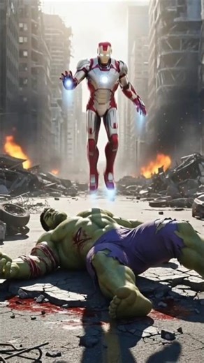 iron man help hulk #shorts #ironman #hulk #viral