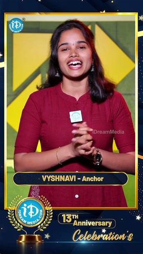 iDream Media 13th Anniversary Wishes 🎉#anchorvyshu #ytshorts #DreamMedia
