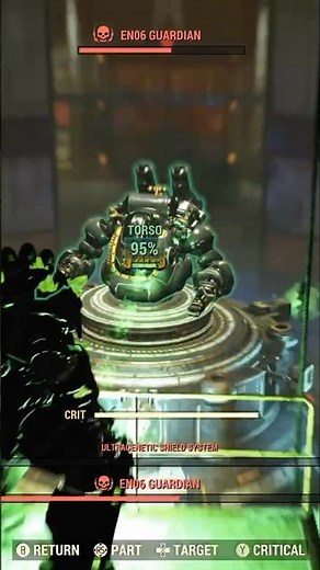 EN06 Guardian Gets The Business From VATs Heavy Gunner & Auto Axe #fallout76 #fallout #shorts