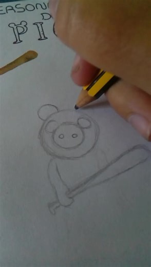 Dibujando personajes de PIGGY 🐷 en Roblox