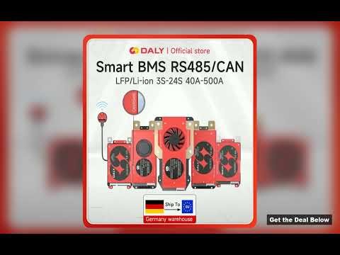 Daly BMS Smart BMS LiFePo4 4S 12V BMS 8S 24S 72V 48V 16S 40A 60A 100A 150A 200A 250A 300A 37V LiIon
