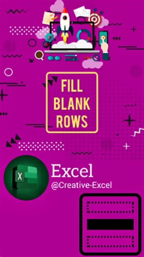 Creative Excel on Instagram: "Excel magic! ✨ Auto-fill blank columns like a pro 🔥 #excel #exceltips #spreadsheets #lifehacks #viral #finance #accountant #sheet #music For more videos please visit my YouTube channel 👇🏻 https://www.youtube.com/@Creative-Excel Follow me on TikTok 👇🏻 https://www.tiktok.com/@creative_excel?is_from_webapp=1&sender_device=pc"