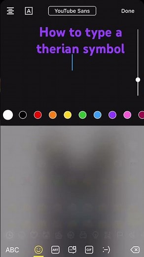How to type a therian symbol -⃝⃤
