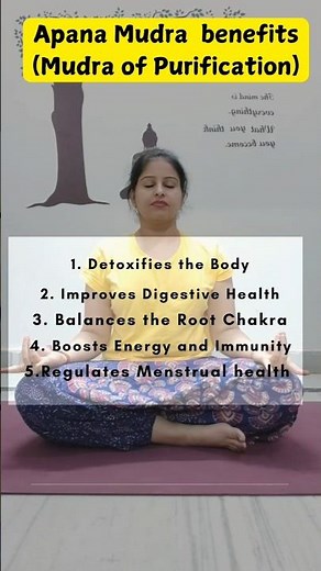 Apana Mudra Benefits: Unlock Inner Detox and Balance #ytshorts ‪@Yogini.Bharti‬ #yoga #mudra