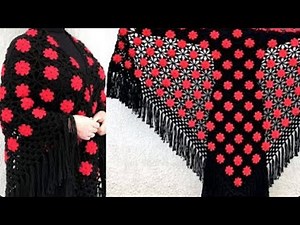 🤩WOW you must learn Easy & Stylish Pattern | Crochet tutorial for TRIANGLE SHAWL, SCARF, AND PONCHU