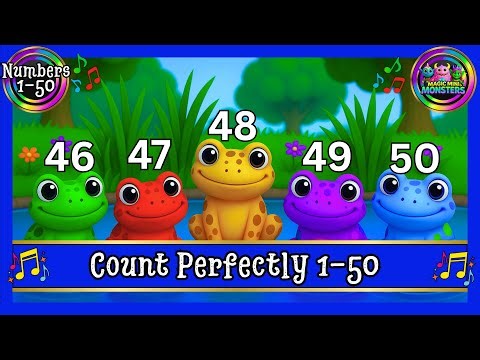 Count Perfectly 1-50 | Practice Makes Perfect | Magic Mini Monsters #magicminimonsters