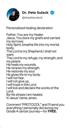 🔥This is what I spoke over my body…every single day. #Declarations #TrustGod