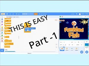 How to make Famished Fish game on Scratch | Part - 1 | Coding Void
