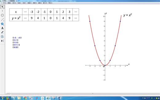 【西门堆雪工作室】几何画板第6期制作二次函数图像生成过程