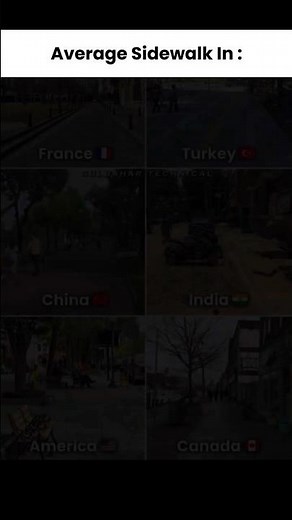 Sidewalks Around The World | Which Country Wins The Footpath Game? 🌏👣