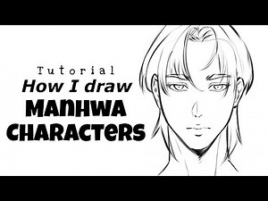 how I draw webtoon/manhwa characters | tutorial ᯓ★