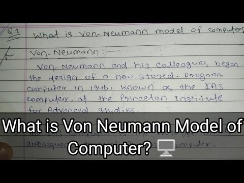 What is Von Neumann Model Of Computer? | Computer Organisation And Architecture