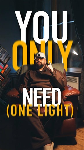 You only need 1 light to make it cinematic 🎥