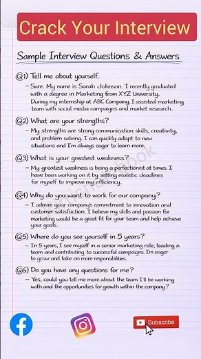 Interview Questions and Answers| Tell me about yourself| Basic Interview Questions and Answers|