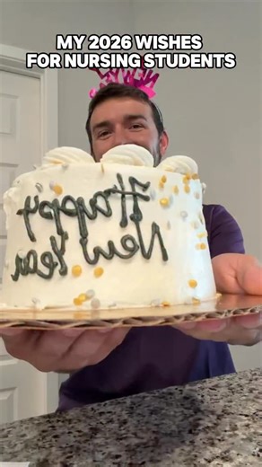 Nursing students, you got this! I’m rooting for you 💫 Happy 2026! ☺️ | Nurse Blake