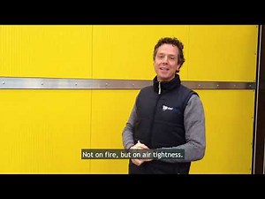 Air permeability test of the G21 Fire Panel by InterDam