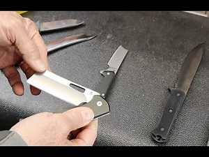 Gerber Folding Cleavers: Flatiron and Asada. Great as long as you don't need to cleave anything.