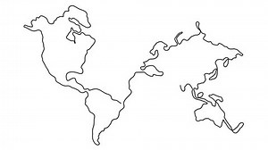 Continuous Line Drawing World Map One Stock Footage Video (100% Royalty-free) 1045061614 | Shutterstock
