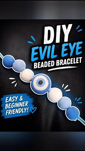 #shorts How to Make an Evil Eye Bracelet at Home#DIY Beaded Bracelet Easy Handmade Evil Eye Bracelet