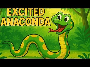 Excited Anaconda's Jungle Adventure | Fun Animal Story for Kids