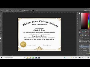 How To Edit Your PDF Certificate File using Photoshop