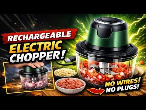 🔥 No Wires! No Plug! Best Rechargeable Electric Chopper (Full Review)
