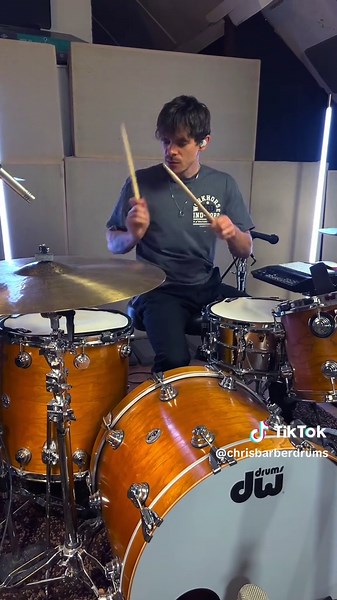 Fat drums for a recent remote session 🥁 #drums #sessiondrummer #dwdrums