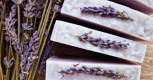 Natural Lavender Soap Recipe (Cold Process) • Lovely Greens
