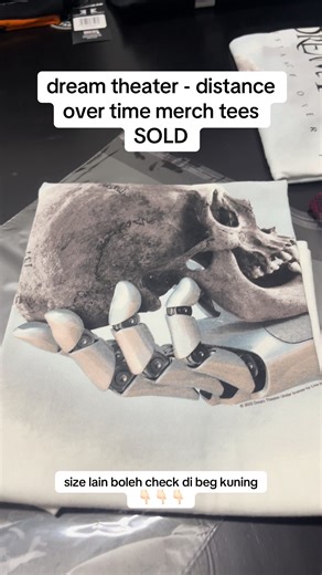 DREAM THEATER - DISTANCE OVER TIME WHITE TEE OFFICIAL LICENSED MERCH . ✅Copyright©️2022 Live Nation ✅100% Cotton ✅Print serap (silkscreen) ✅Imported item . #officialmerch #dreamtheater #metalmerch #tshirtmetal #fyp