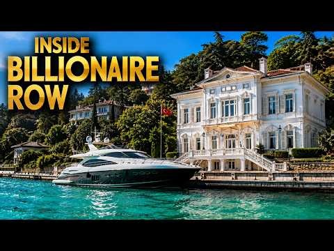 Inside Istanbul’s Billionaire Coast 🇹🇷 | Tarabya & Yeniköy $100M Mansions 4K