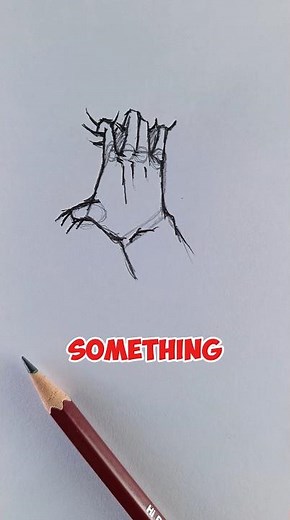 How to Draw a Realistic Grabbing Hand: Step-by-Step Guide #art #foryou #shorts #satisfying #tutorial
