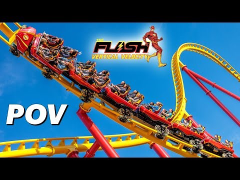 The Flash: Vertical Velocity - Official POV - Six Flags Great Adventure's New Roller Coaster!