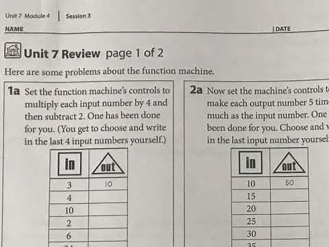 Unit 7 Review (Bridges Math 4th Grade)