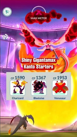 Shiny Gmax Starters vs Gmax Cinderace 🔥💥 | Pokémon GO Epic Raid! #pokemon #pokemongo #youtubeshorts