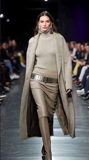 Cozy Chic Knit Turtleneck & Wool Coat Glam