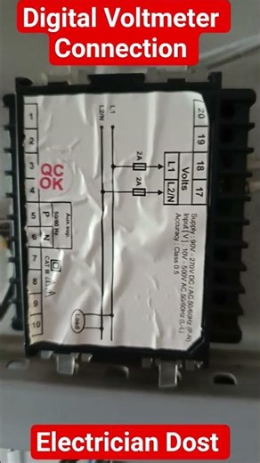 Digital Voltmeter Connection in 30 Seconds! ⚡ #shorts