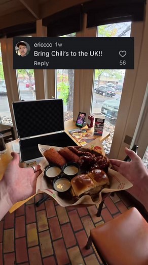 Chili's triple dipper in London: Chili's mozzarella sticks review