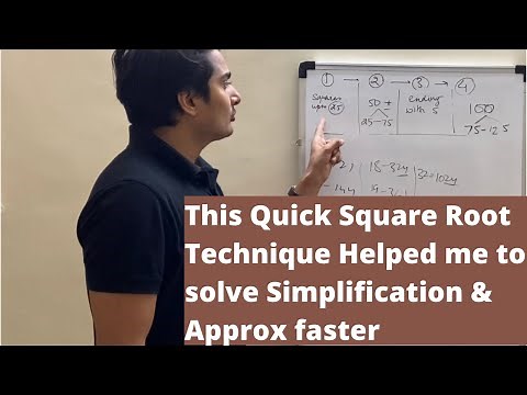 How I Calculate Square Roots in Mind | Calculation Speed Part-2