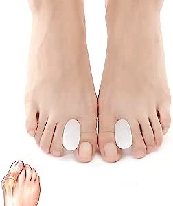 16Pcs/8Pair Gel Toe Spacers Separators, Bunion Corrector, Overlapping Toes Pads for Women and Men