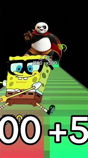 KUNG FU PANDA vs SPONGEBOB 😰🐼😳 #viral #shorts
