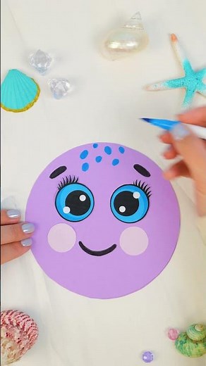 🤩 Cutest Paper Octopus! Easy Craft for Kids 🐙 #CreativeKids #KidsFun