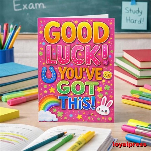 Good Luck Greeting Card Printable, Encouragement Motivation Card, Exam Support Note - Etsy