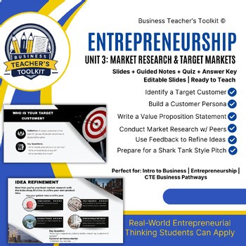 Entrepreneurship – Unit 3: Market Research and Target Markets