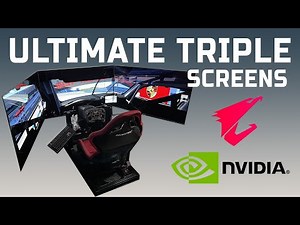 Ultimate Triple Screen Setup For Simracing - Aorus Fo48u