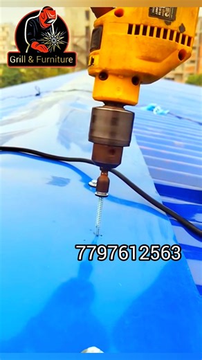 Proper Screw Fastening. Screw installation for Roof sheet. #reels #roof #viral #trending #YouTube