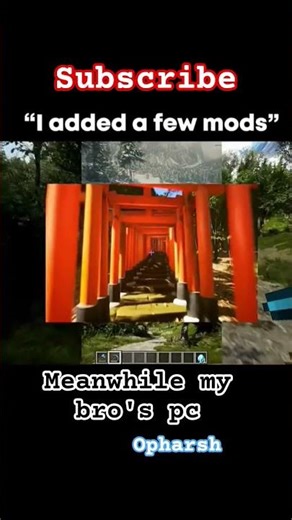 minecraft beauty ✴️ added mods #minecraft #gaming #shorts