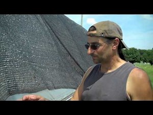 Adding Shade Cloth Over Our Hoop House