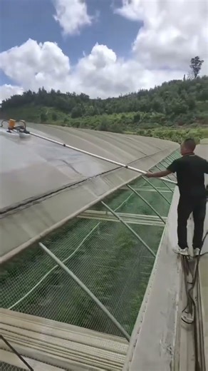 Your All-Surface Champion.Panels. Walls. Floors. Greenhouses. Conquered. #solarpanelcleaning